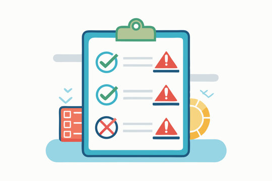 beach safety checklist ticked icon