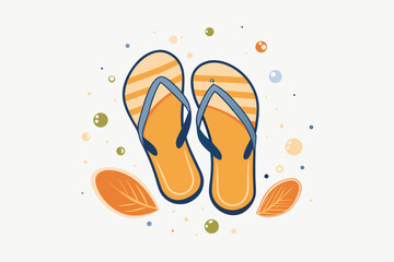 flipflops sand particles