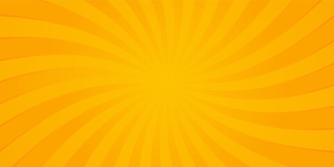 Bright orange rays background. Comics, pop art style. Vector, eps 10.