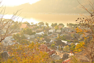 Sunset View of Luang Prabang from Phou Si Hill, Laos