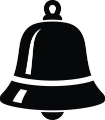 Naklejka premium Classic Bell Icon Vector Illustration, High-Resolution Bell Image for Design Projects