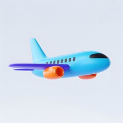 Fototapeta premium Airplane Cartoon Image