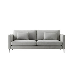 Modern Light Grey Velvet Sofa Comfortable and Stylish Living Room Furniture