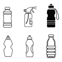 Versatile Icons for Bottles and Sprayers