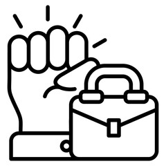 Trade Unions line icon