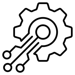 Mems Sensors line icon
