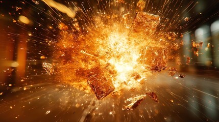 Detail of Glass Explosion.

