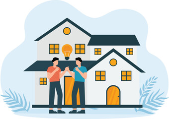 House agreement,House or real estate buy and sell mortgage concept
