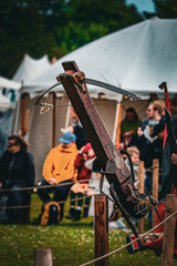 arbalest at medieval historical festival