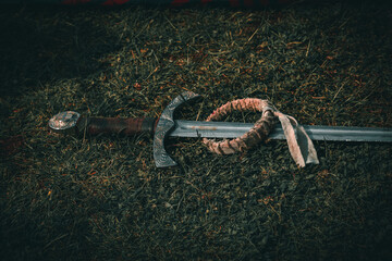 Sword on the ground after battle