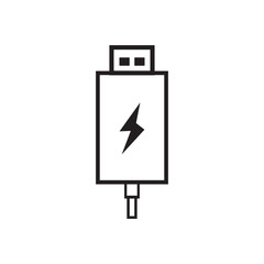 USB Icon. Vector usb flash drive vector icon. vector illustration.eps10
