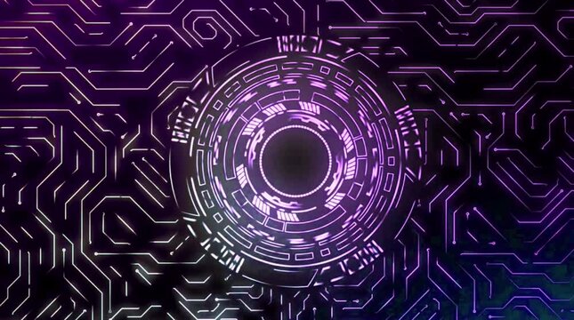 4K HUD holograms portal GUI, UI design. digital technology. Circle podium. Hi tech panel hologram light. VR projector, portal, podium. Futuristic interface. Hi-tech communication innovation.