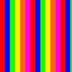 Abstract background of rainbow colored vertical lines as if there is no signal on the television screen