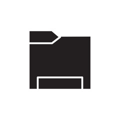 file folder glyph