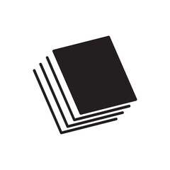 pile of paper glyph