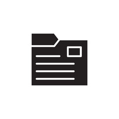 file folder glyph