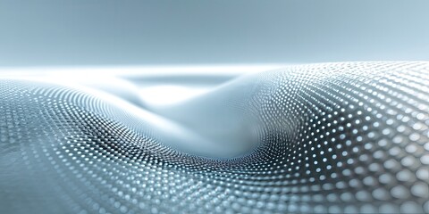 Abstract wavy pattern of light gray dots