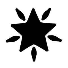 Bold Star Shape Symbol