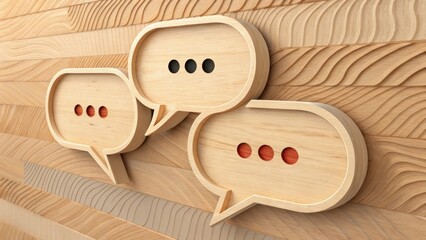 Creative communication concepts in minimalist design office space digital art modern environment close-up view