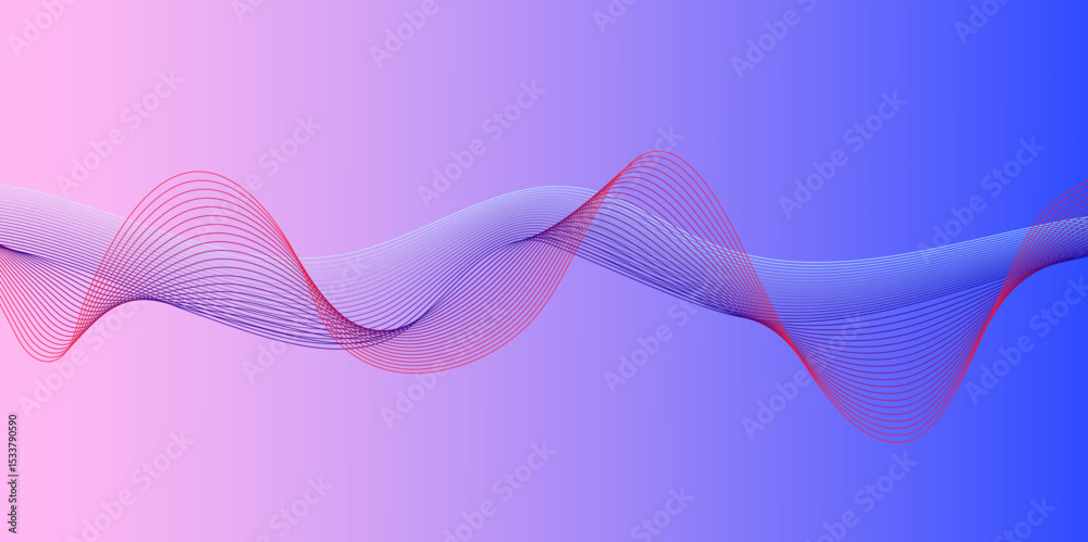 Poster abstract background with waves for banner. vector background with lines.