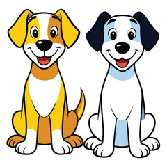 Shiba Silhouette Japanese Dog Breed, Pet Animal, Canine Outline, Flat Vector Illustration
