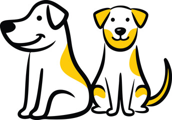 Shiba Silhouette Japanese Dog Breed, Pet Animal, Canine Outline, Flat Vector Illustration
