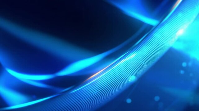 The vibrant blue light patterns ebb and flow, creating an engaging visual display filled with dynamic movement and abstract designs, perfect for capturing attention