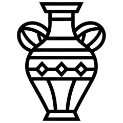  vase on black icon
