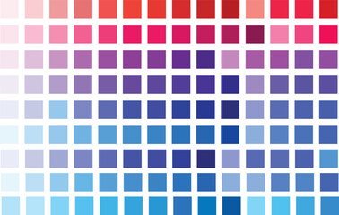 Vibrant Gradient Color Swatches Grid
