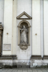 Architektura Kraków posąg 