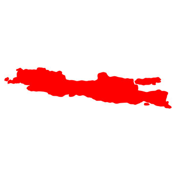 map of Java red