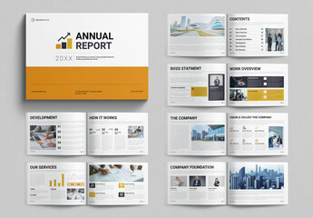 Annual Report Brochure Template Landscape