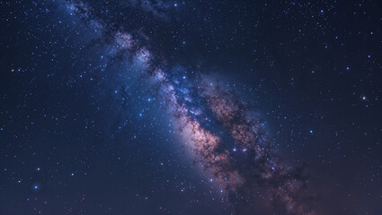 Stunning view of the milky way galaxy a beautiful night sky celestial display