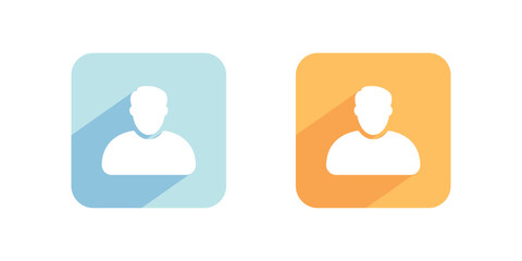 Vector User Profile In Square Icons