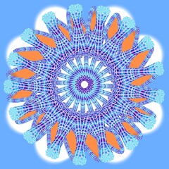 mandala round ornament