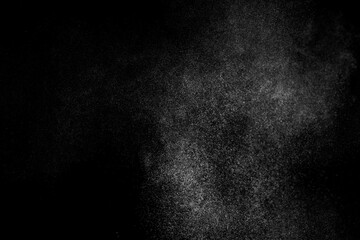 Abstract splashes of water on a black background.