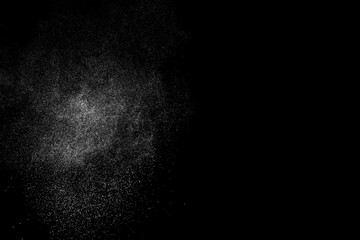 Abstract splashes of water on a black background.