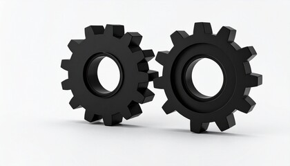 gears on white background