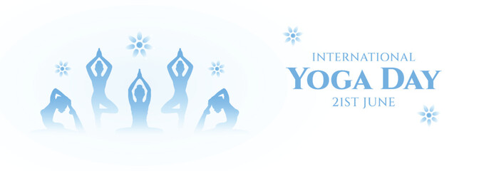 Vector International Yoga Day Event Celebration Banner Design
