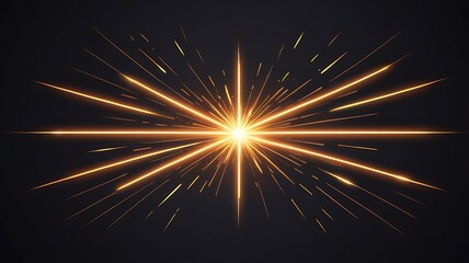 Fototapeta premium Glowing light line effect in black background