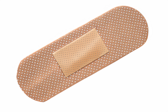 First aid adhesive bandage isolated -  transparent background AI