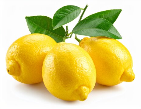 lemon with leaves - Powered by Adobe