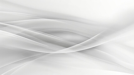 Minimalistic abstract backdrop with smooth curving lines in soft white tones, creating serene and elegant atmosphere. This design evokes sense of calm and simplicity