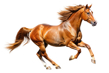 Obraz premium a horse isolated - on a transparent background AI