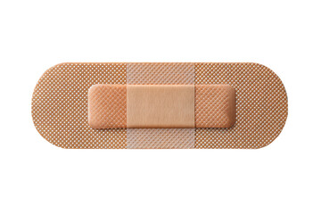 First aid adhesive bandage isolated -  transparent background