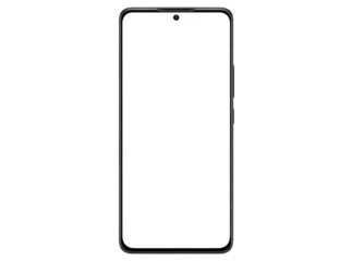 Modern smartphone outline black background mobile technology device, Isolated On Transparent Background