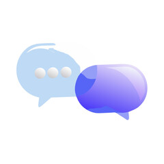 3d speech bubble icon