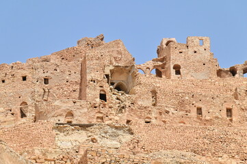 View of the Historic Ksar of Chenini, a Fortified Berber Granary and Village in Southern Tunisia