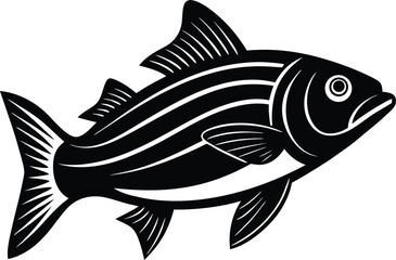 Striped Fish Illustration