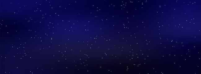 Starry vector sky. Seamless pattern